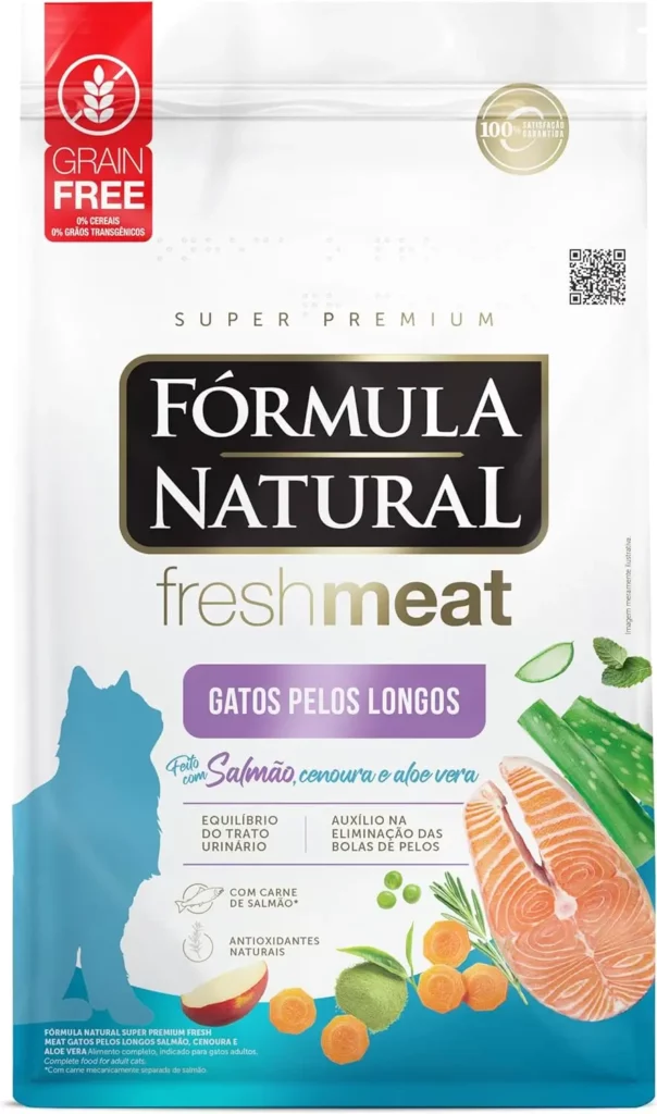 Ração Fórmula Natural Gatos pelos longos