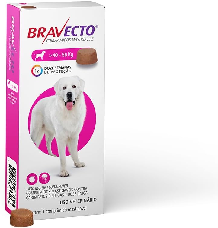 Bravecto cães 40 a 56 kilos
