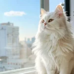 gato persa adulto branco